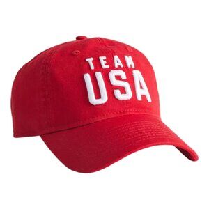 New Era Red Team USA 9TWENTY Adjustable Hat Cap Red - OSFM